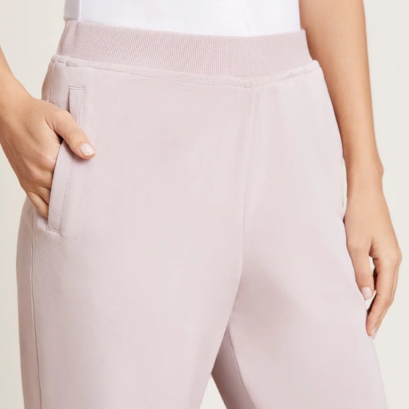 Barefoot Dreams Luxechic Knit Plush Velvet Jogger Faded Rose Medium - Picture 3 of 9